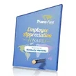 Atchison Blue Slant VividPrint™ Award - Gold | https://www.bestnamebadges.com