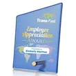 Atchison Blue Slant VividPrint™ Award - Gold | https://www.bestnamebadges.com