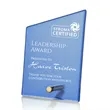 Atchison Blue Slant Award - Gold | https://www.bestnamebadges.com