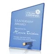 Atchison Blue Slant Award - Gold | https://www.bestnamebadges.com