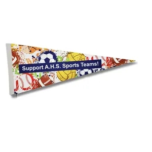 9" x 24" Sublimated Standard Felt Pennant