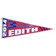 30"x12" Horizontal Sublimation Pennant Banner | https://www.bestnamebadges.com