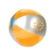 16" Luster Tone Beach Ball | https://www.bestnamebadges.com
