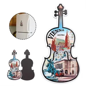 Custom 3D Metal Guitar Refrigerator Magnets Travel Souvenir
