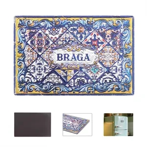 3" x 2" Full Color Custom Flat Rectangle Metal Fridge Magnet