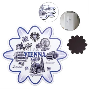 3.25" Full Color Custom 3D Metal Fridge Magnet Souvenir Gift