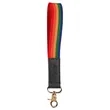 Rainbow Pride Wrist Strap Keychain | https://www.bestnamebadges.com