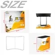 10 Ft Trade Show Display Kit - Curved Back Wall | https://www.bestnamebadges.com