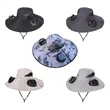 Solar Powered Fan Hat with Rechargeable Cooling System | https://www.bestnamebadges.com
