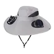 Solar Powered Fan Hat with Rechargeable Cooling System | https://www.bestnamebadges.com