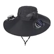 Solar Powered Fan Hat with Rechargeable Cooling System | https://www.bestnamebadges.com