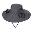 Solar Powered Fan Hat with Rechargeable Cooling System | https://www.bestnamebadges.com