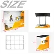 10FT Pop Up Trade Show Display Kit | https://www.bestnamebadges.com