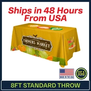 8ft x 30"T x 36"H Standard Throw ( 4 Sided ) 48 Hour Service