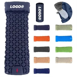 Camping Air Mattress Built In Foot Pump Outdoor Sleeping Pad