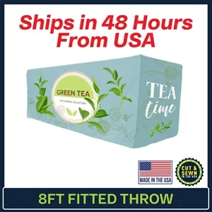 8ft x 30"T x 29"H Fitted Throw ( 4 Sided ) 48 Hour Service