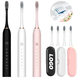 Rechargeable Electric Toothbrush Set with Custom Logo