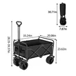 Large Capacity Collapsible Foldable Wagon Cart | https://www.bestnamebadges.com
