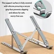 Foldable Adjustable Laptop Notebook Stand Riser Holder | https://www.bestnamebadges.com