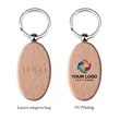 Promo Oval Wooden Key Holder | https://www.bestnamebadges.com