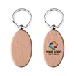 Promo Oval Wooden Key Holder | https://www.bestnamebadges.com