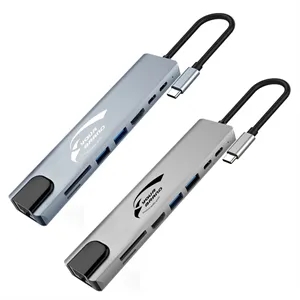 8 in 1 USB C Type C Hub Docking Station