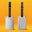 Leather Strap Stainless Steel Luggage Tag | https://www.bestnamebadges.com