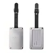 Leather Strap Stainless Steel Luggage Tag | https://www.bestnamebadges.com