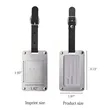Leather Strap Stainless Steel Luggage Tag | https://www.bestnamebadges.com