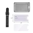 Leather Strap Stainless Steel Luggage Tag | https://www.bestnamebadges.com