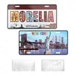 12"x6" Embossed Custom Aluminum 3D Metal Car License Plate | https://www.bestnamebadges.com