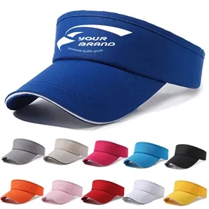 Cotton Adjustable Sport Empty Top Baseball Visor Cap Hats