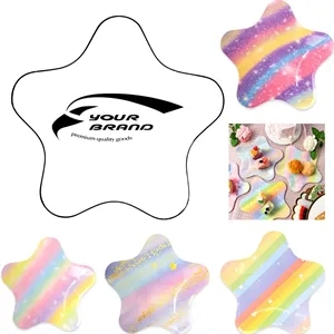10 Pcs Star Shaped Decorative Disposable Paper Plates