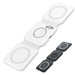 Foldable 3 in 1 Magnetic Wireless Charging Station