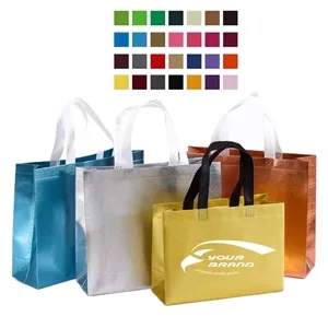 Glossy Reusable Non-Woven Tote Bagswith Handles
