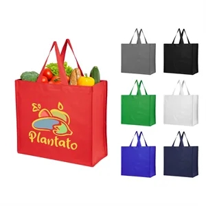 Harvest Haul Recycled Non-Woven Shopper Tote Bag | https://www.bestnamebadges.com