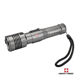 Swiss Force® Rimac Aluminum Rechargeable Flashlight | https://www.bestnamebadges.com