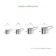 1",1.25",1.5",2" Silver Plastic Rotating Flagpole Clips | https://www.bestnamebadges.com
