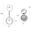 Custom Logo Metal Round Keychain Promotional Gift | https://www.bestnamebadges.com