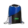 Sprint Angled Drawstring Sports Bag With Pockets | https://www.bestnamebadges.com