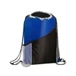 Sprint Angled Drawstring Sports Bag With Pockets | https://www.bestnamebadges.com