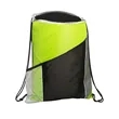 Sprint Angled Drawstring Sports Bag With Pockets | https://www.bestnamebadges.com