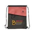 Tonal Heathered Non-Woven Drawstring Backpack | https://www.bestnamebadges.com