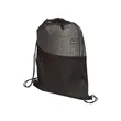 Tonal Heathered Non-Woven Drawstring Backpack | https://www.bestnamebadges.com