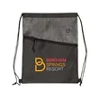 Tonal Heathered Non-Woven Drawstring Backpack | https://www.bestnamebadges.com