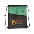 Tonal Heathered Non-Woven Drawstring Backpack | https://www.bestnamebadges.com