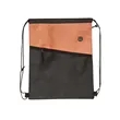 Tonal Heathered Non-Woven Drawstring Backpack | https://www.bestnamebadges.com