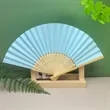 DIY Kindergarten Handmade Drawing Blank Foldable Paper Fan | https://www.bestnamebadges.com