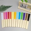 DIY Kindergarten Handmade Drawing Blank Foldable Paper Fan | https://www.bestnamebadges.com