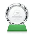 Seville Award on Entwhistle Base - Green | https://www.bestnamebadges.com